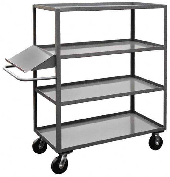 Jamco - 3,000 Lb Capacity, 24" Wide x 60" Long x 60" High Order Picking Cart - 4 Shelf, Steel - Caliber Tooling