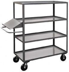 Jamco - 3,000 Lb Capacity, 24" Wide x 60" Long x 60" High Order Picking Cart - 4 Shelf, Steel - Caliber Tooling