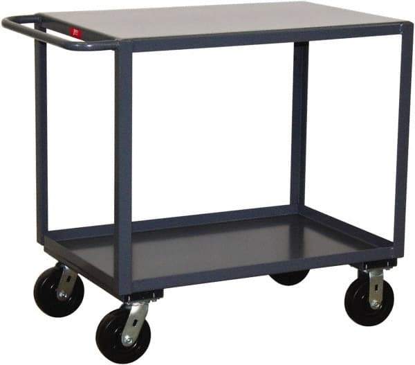 Jamco - 2,000 Lb Capacity, 24" Wide x 36" Long x 36" High Service Cart - 2 Shelf, Steel - Caliber Tooling