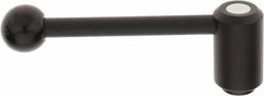 KIPP - 5/8-11, 1.3" Hub Diam, Steel Heavy Duty Adjustable Tension Lever with Internal Thread - 5.3" OAL, 1.85" High, 0.91" Hole Depth - Caliber Tooling