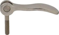 KIPP - 1/4-20, 0.59" Hub Diam, Stainless Steel Adjustable Clamping Handle - 0.78" Stud Length - Caliber Tooling