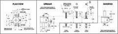 Joyce/Dayton - 1 Ton Capacity, 3" Lift Height, Upright Mechanical Screw Actuator - Threaded End - Caliber Tooling