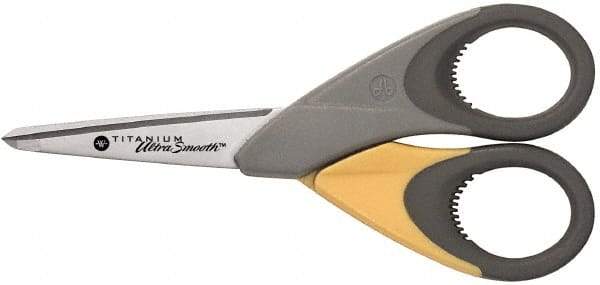 Clauss - 2" LOC, 5" OAL Titanium Standard Scissors - Ambidextrous, Straight Handle, For General Purpose Use - Caliber Tooling