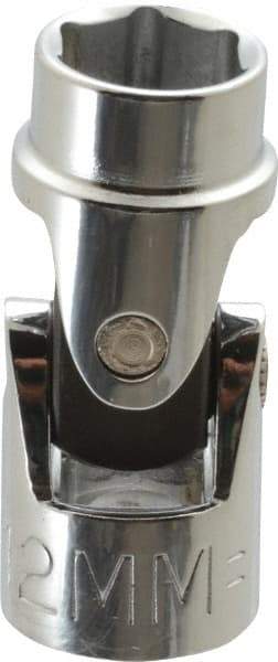 Proto - 3/8" Drive, Standard Hand Socket - 6 Points, 1-3/4" OAL, Alloy Steel, Chrome Finish - Caliber Tooling