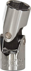 Proto - 3/8" Drive, Standard Hand Socket - 6 Points, 1-27/32" OAL, Alloy Steel, Chrome Finish - Caliber Tooling