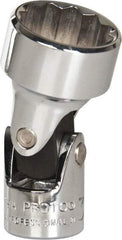 Proto - 3/4", 3/8" Drive, Standard Hand Socket - 12 Points, 2" OAL, Alloy Steel, Chrome Finish - Caliber Tooling