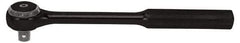 Proto - 1/2" Drive Round Head Standard Ratchet - Black Oxide Finish, 9-3/8" OAL, 72 Gear Teeth, Standard Head - Caliber Tooling