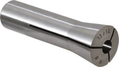 Lyndex - 13/32 Inch Steel R8 Collet - 7/16-20 Drawbar Thread, 0.0011 Inch TIR - Exact Industrial Supply