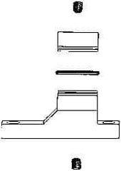 Coilhose Pneumatics - Filter Wall Mount Connecting Clamp Kit - Includes 1 Wall Mount, 1 Connecting Clamp, 2-Set Screws, 1 O-Ring & 1 Allen Wrench, For Use with Coilhose 27 Series & Filter/Regulator Combination Units - Caliber Tooling