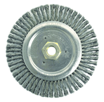 6" Root Pass Brush - .020 Steel Wire; 5/8-11 Dbl-Hex Nut - Dually Weld Cleaning Brush - Caliber Tooling