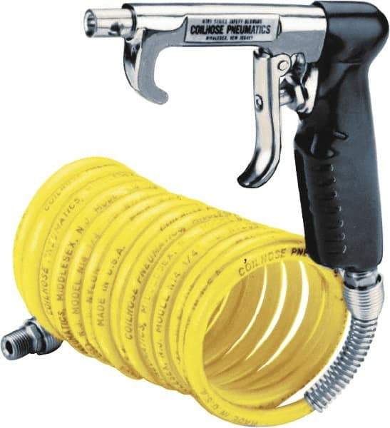 Coilhose Pneumatics - 1/4" ID Pistol Grip Blow Gun - 15' Long Hose - Caliber Tooling