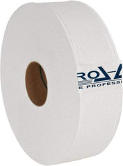 PRO-SOURCE - 4,000' Roll Length x 3.6" Sheet Width, Jumbo Roll Toilet Tissue - Single Ply, White, Recycled Fiber - Caliber Tooling