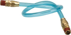 Coilhose Pneumatics - 1/4" ID 1-1/2' Long Lead-In Whip Hose - MNPT Swivel x MNPT Swivel Ends, 140 Working psi, -20 to 165°F, 1/4" Fitting, - Caliber Tooling