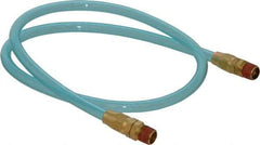 Coilhose Pneumatics - 1/4" ID 3' Long Lead-In Whip Hose - MNPT Swivel x MNPT Swivel Ends, 140 Working psi, -20 to 165°F, 1/4" Fitting, - Caliber Tooling