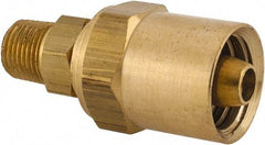 Dixon Valve & Coupling - 1/8 NPTF, Reusable Hose Male Fitting - 1/4" Hose ID x 9/16" Hose OD - Caliber Tooling