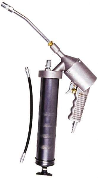 PRO-LUBE - 4,800 Max psi, Flexible Air-Operated Grease Gun - 14 oz Capacity, 1/8 Thread Outlet - Caliber Tooling