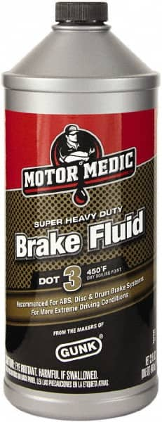 Motor Medic - 32 oz Super Heavy Duty Brake Fluid - DOT 3 Transportation - Caliber Tooling