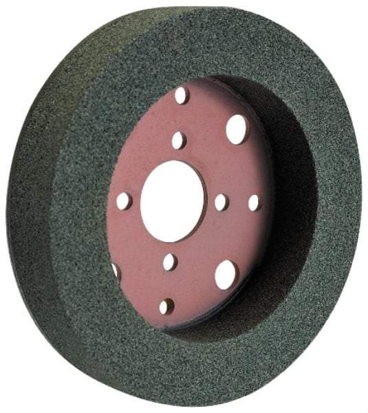 Norton - 6" Diam, 4" Hole Size, 1-1/4" Overall Thickness, 60 Grit, Type 2 Tool & Cutter Grinding Wheel - Medium Grade, Silicon Carbide, I Hardness, Vitrified Bond, 3,600 RPM - Caliber Tooling