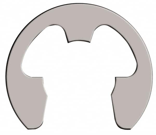 Rotor Clip - 31.24mm Groove Diam, 1-3/8" Shaft Diam, Passivated Stainless Steel, E Style External Retaining Rings - 0.068" Groove Width, 0.072" Groove Depth, 0.062" Ring Thickness, Grade 15-7 Grade 632 - Caliber Tooling