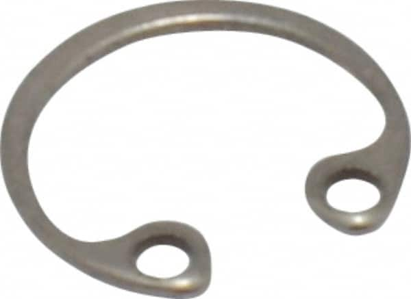 Rotor Clip - 0.015" Thick, Passivated Finish, Stainless Steel Snap Internal Retaining Ring - 0.02" Groove Width, 0.009" Groove Depth, 0.268" Groove Diam, Grade 15-7 Grade 632 - Caliber Tooling