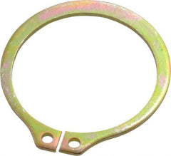 Rotor Clip - 29.87mm Groove Diam, 1-1/4" Shaft Diam, Cadmium-Plated Steel, Snap External Retaining Rings - 0.056" Groove Width, 0.037" Groove Depth, 0.05" Ring Thickness, Grade 1060-1090 - Caliber Tooling