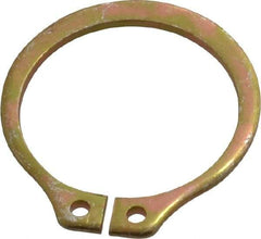 Rotor Clip - 17.88mm Groove Diam, 3/4" Shaft Diam, Cadmium-Plated Steel, Snap External Retaining Rings - 0.046" Groove Width, 0.023" Groove Depth, 0.042" Ring Thickness, Grade 1060-1090 - Caliber Tooling