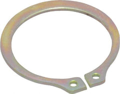 Rotor Clip - 20.85mm Groove Diam, 7/8" Shaft Diam, Cadmium-Plated Steel, Snap External Retaining Rings - 0.046" Groove Width, 0.027" Groove Depth, 0.042" Ring Thickness, Grade 1060-1090 - Caliber Tooling