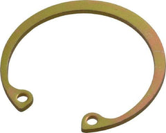 Rotor Clip - 0.05" Thick, Cadmium-Plated Finish, Steel Snap Internal Retaining Ring - 0.056" Groove Width, 0.04" Groove Depth, 1.33" Groove Diam, Grade 1060-1090 - Caliber Tooling