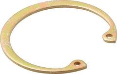 Rotor Clip - 0.062" Thick, Cadmium-Plated Finish, Steel Snap Internal Retaining Ring - 0.068" Groove Width, 0.05" Groove Depth, 1.725" Groove Diam, Grade 1060-1090 - Caliber Tooling