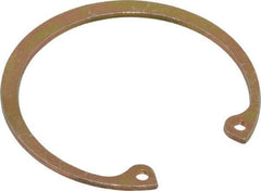 Rotor Clip - 0.062" Thick, Cadmium-Plated Finish, Steel Snap Internal Retaining Ring - 0.068" Groove Width, 0.057" Groove Depth, 1.989" Groove Diam, Grade 1060-1090 - Caliber Tooling