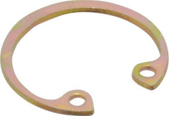 Rotor Clip - 0.035" Thick, Cadmium-Plated Finish, Steel Snap Internal Retaining Ring - 0.039" Groove Width, 0.02" Groove Depth, 0.665" Groove Diam, Grade 1060-1090 - Caliber Tooling