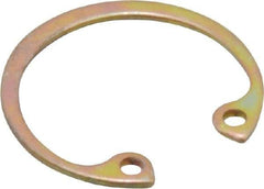 Rotor Clip - 0.035" Thick, Cadmium-Plated Finish, Steel Snap Internal Retaining Ring - 0.039" Groove Width, 0.023" Groove Depth, 0.796" Groove Diam, Grade 1060-1090 - Caliber Tooling