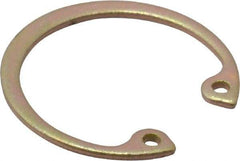 Rotor Clip - 0.042" Thick, Cadmium-Plated Finish, Steel Snap Internal Retaining Ring - 0.046" Groove Width, 0.028" Groove Depth, 0.931" Groove Diam, Grade 1060-1090 - Caliber Tooling