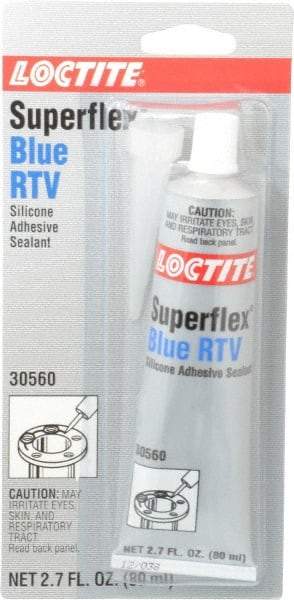 Loctite - 80 mL Tube Blue RTV Silicone Joint Sealant - 30 min Tack Free Dry Time, 24 hr Full Cure Time, Series 270 - Caliber Tooling