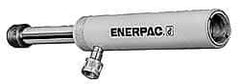 Enerpac - 100 Ton, 10.25" Stroke, 211.45 Cu In Oil Capacity, Portable Hydraulic Single Acting Cylinder - 20.63 Sq In Effective Area, 17.69" Lowered Ht., 27.94" Max Ht., 5.13" Cyl Bore Diam, 4.125" Plunger Rod Diam, 10,000 Max psi - Caliber Tooling