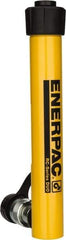 Enerpac - 5 Ton, 7" Stroke, 6.96 Cu In Oil Capacity, Portable Hydraulic Single Acting Cylinder - 0.99 Sq In Effective Area, 10.75" Lowered Ht., 17.75" Max Ht., 1.13" Cyl Bore Diam, 1" Plunger Rod Diam, 10,000 Max psi - Caliber Tooling