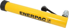 Enerpac - 10 Ton, 12" Stroke, 26.84 Cu In Oil Capacity, Portable Hydraulic Single Acting Cylinder - 2.24 Sq In Effective Area, 15.75" Lowered Ht., 27.75" Max Ht., 1.69" Cyl Bore Diam, 1.5" Plunger Rod Diam, 10,000 Max psi - Caliber Tooling