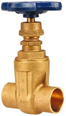 NIBCO - 1/2" Pipe, Class 125, Soldered Bronze Solid Wedge Stem Gate Valve - 200 WOG, 125 WSP, Screw-In Bonnet - Caliber Tooling