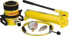 Enerpac - 60 Ton Capacity, Cylinder No. RCH-603, Manual Hydraulic Pump & Cylinder Set - Pump No. P-80 - Caliber Tooling