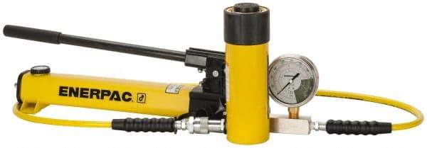 Enerpac - 25 Ton Capacity, Cylinder No. RC-256, Manual Hydraulic Pump & Cylinder Set - Pump No. P-392 - Caliber Tooling