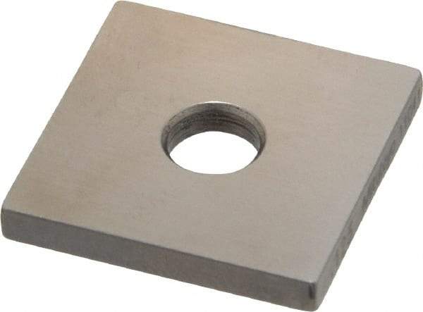 Mitutoyo - 0.123" Square Steel Gage Block - Accuracy Grade 0, Includes Certificate of Inspection - Caliber Tooling