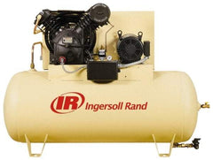 Ingersoll-Rand - 7.5 hp, 80 Gal Stationary Electric Vertical Air Compressor - Single Phase, 175 Max psi, 24.3 CFM, 230 Volt - Caliber Tooling