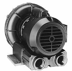 Gast - 5-1/2 HP Three Phase Regenerative Air Blower - 230/460V, 280 Max CFM, 110" Max Water Pressure, 90" Max Vacuum Water Pressure, 19.5/9 Full Load Amps - Caliber Tooling