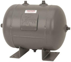 Made in USA - 7 Gallon, 200 Max psi Universal Horizontal Tank - 3/4" Inlet, 17" Tank Length x 12" Tank Diam - Caliber Tooling