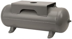 Made in USA - 10 Gallon, 200 Max psi Horizontal Tank with Plate - 30" Tank Length x 10" Tank Diam - Caliber Tooling