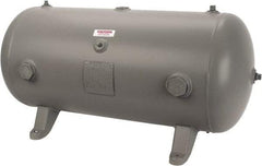 Made in USA - 30 Gallon, 200 Max psi Horizontal Tank - 1-1/2" Inlet, 38" Tank Length x 16" Tank Diam - Caliber Tooling