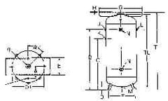 Made in USA - 120 Gallon, 200 Max psi Vertical Tank with Plate - 2" Inlet, 46" Tank Length x 30" Tank Diam - Caliber Tooling