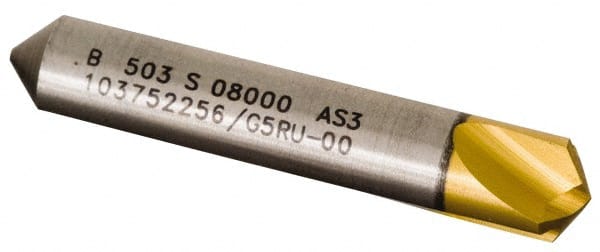 Kennametal - 15mm Body Diam, 118°, 44.5mm OAL, Solid Carbide Spotting Drill - Caliber Tooling