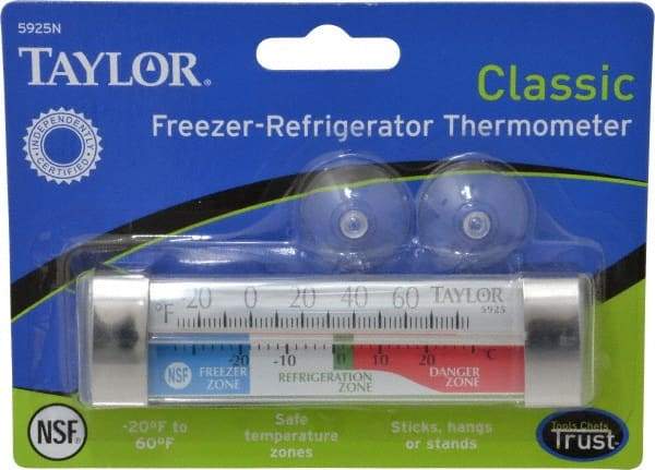 Taylor - Cooking & Refrigeration Thermometers Type: Refrigeration Thermometer Maximum Temperature (F): 60 - Caliber Tooling