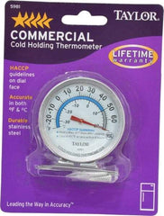 Taylor - Cooking & Refrigeration Thermometers Type: Refrigeration Thermometer Maximum Temperature (F): 80 - Caliber Tooling